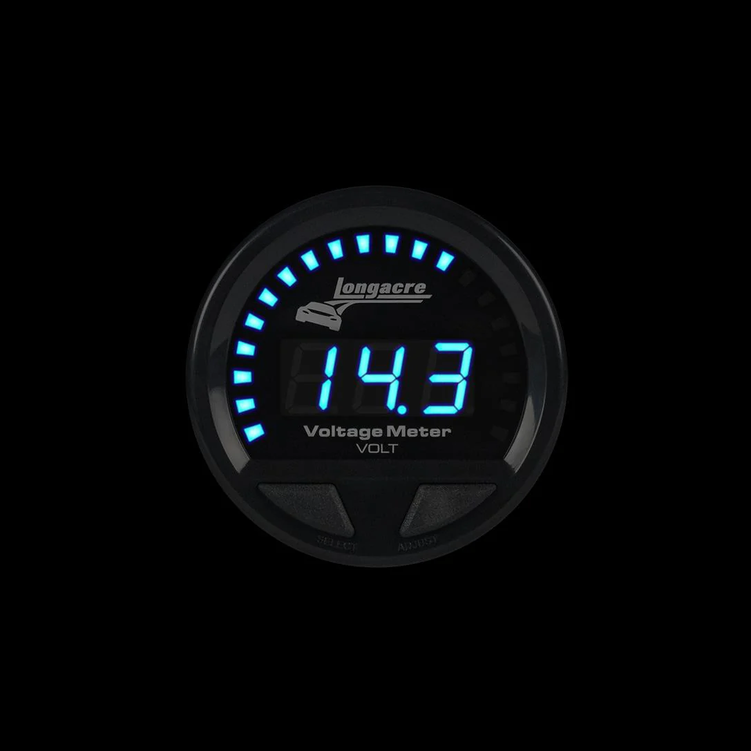 Digital Elite LED Waterproof Gauges, Volt Gauge 8-18, Sensor Included - Image 2