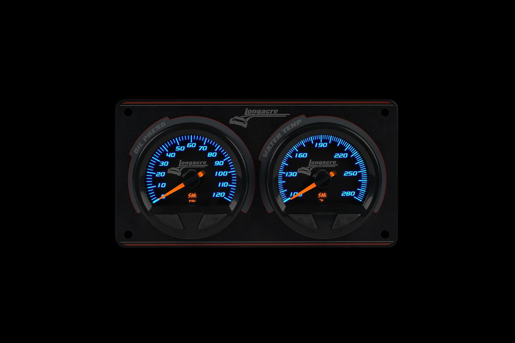 SMi™ Elite Waterproof Gauge Panel, 2 Gauge Oil Pressure/Water Temperature - Image 2
