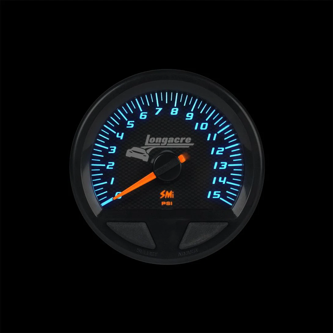 SMi™ Elite Waterproof Gauges, Fuel Pressure 0-15 psi, Sensor Included - Image 2