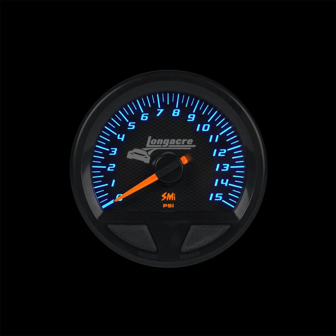 SMi™ Elite Waterproof Gauges, Fuel Pressure 0-15 psi, Sensor Not Included - Image 2