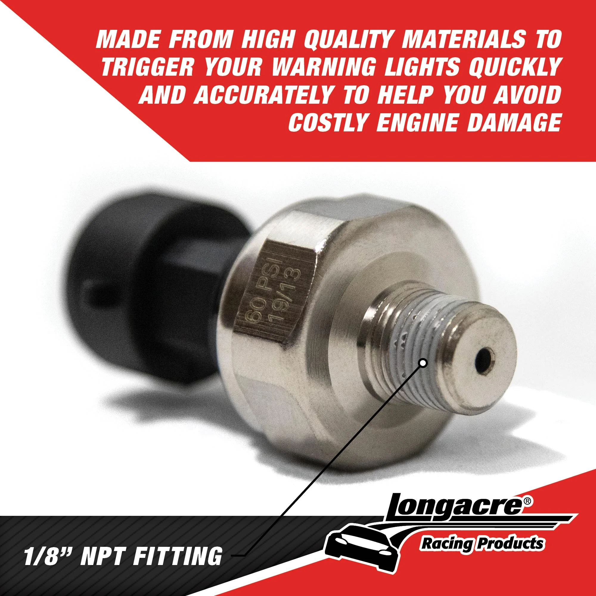 SMi™ Pressure Sensor - 0-15 psi Fuel Pressure, 0-60 Water Pressure - Image 3