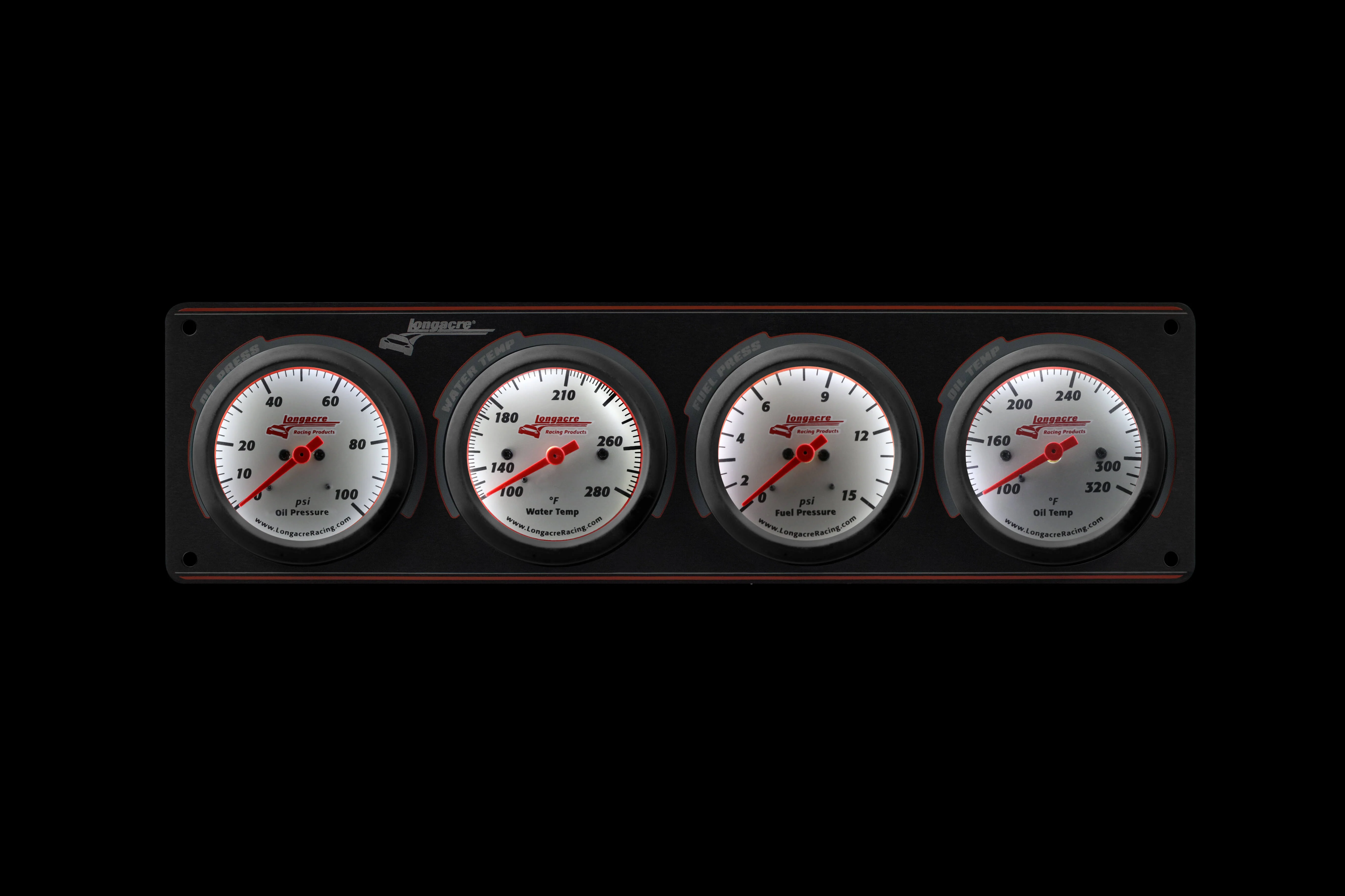 Sportsman™ Elite 4 Gauge Panel Oil Pressure, Water Temperature, Oil Temperature, Fuel Pressure - Image 2