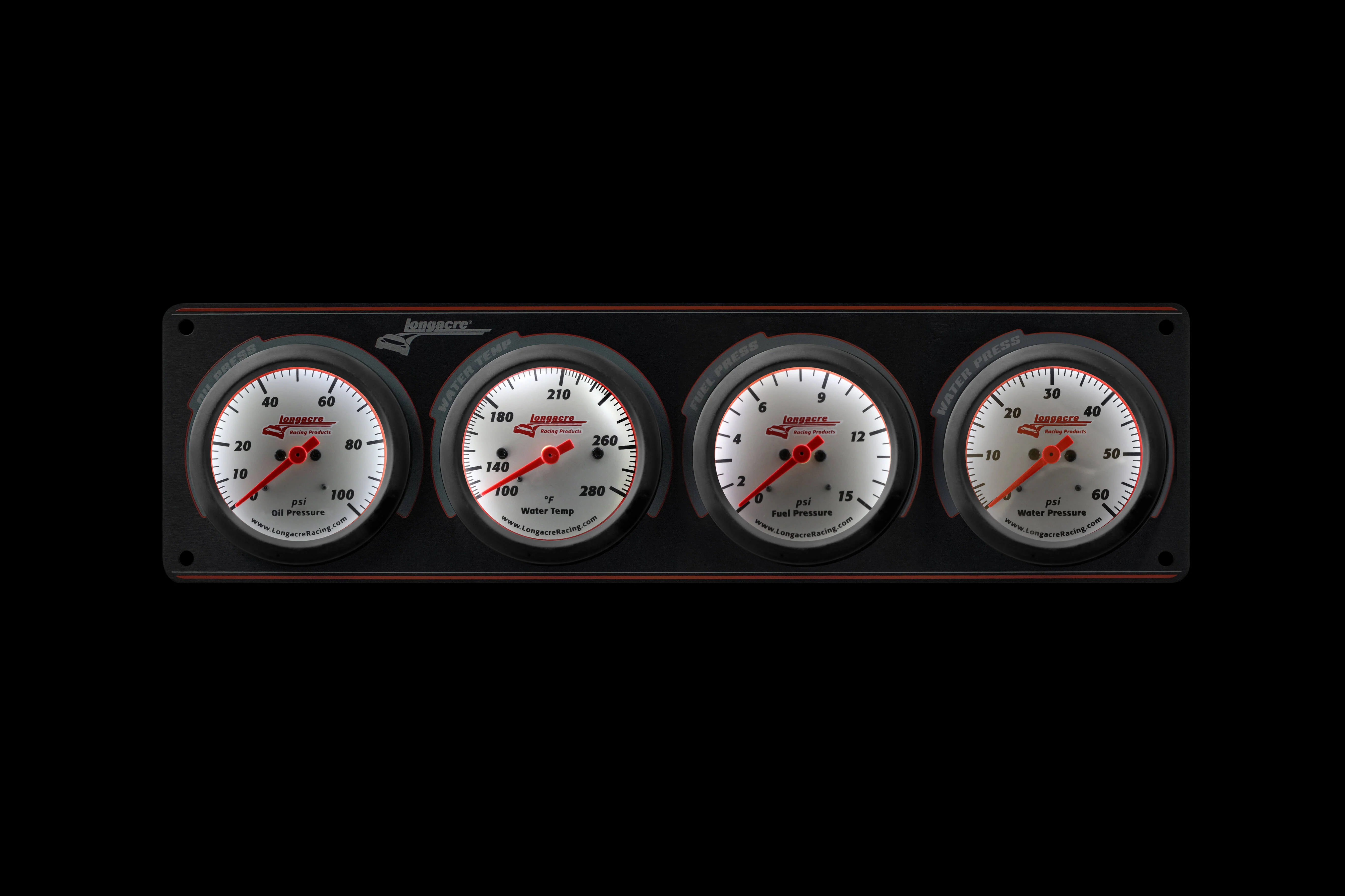 Sportsman™ Elite 4 Gauge Panel Oil Pressure, Water Temperature, Water Pressure, Fuel Pressure - Image 2