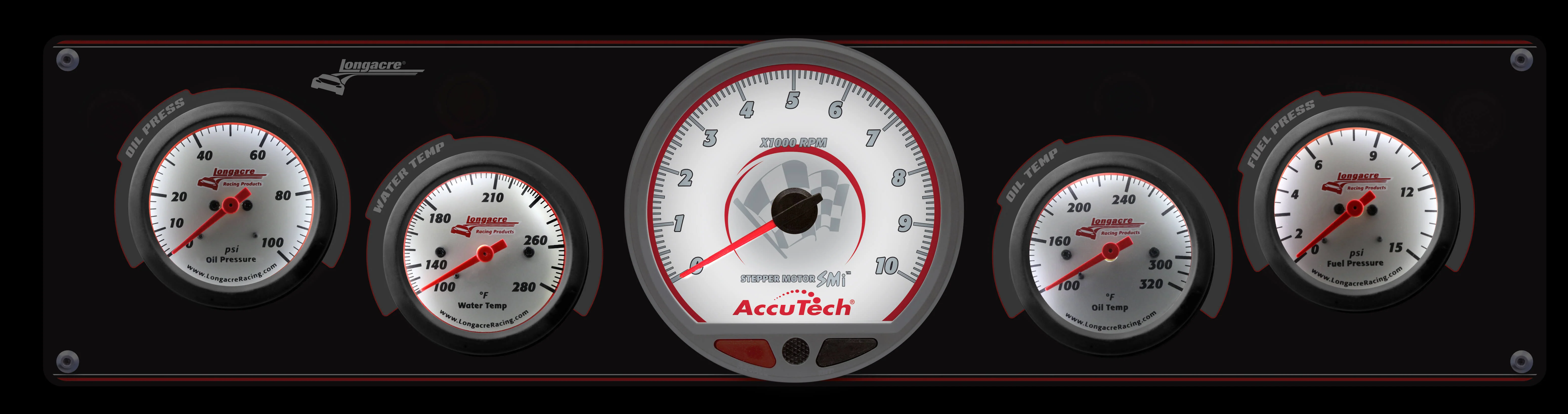 Sportsman™ Elite 4 Gauge Panel w/Tach Oil Pressure, Water Temperature, Oil Temperature, Fuel Pressure - Image 2